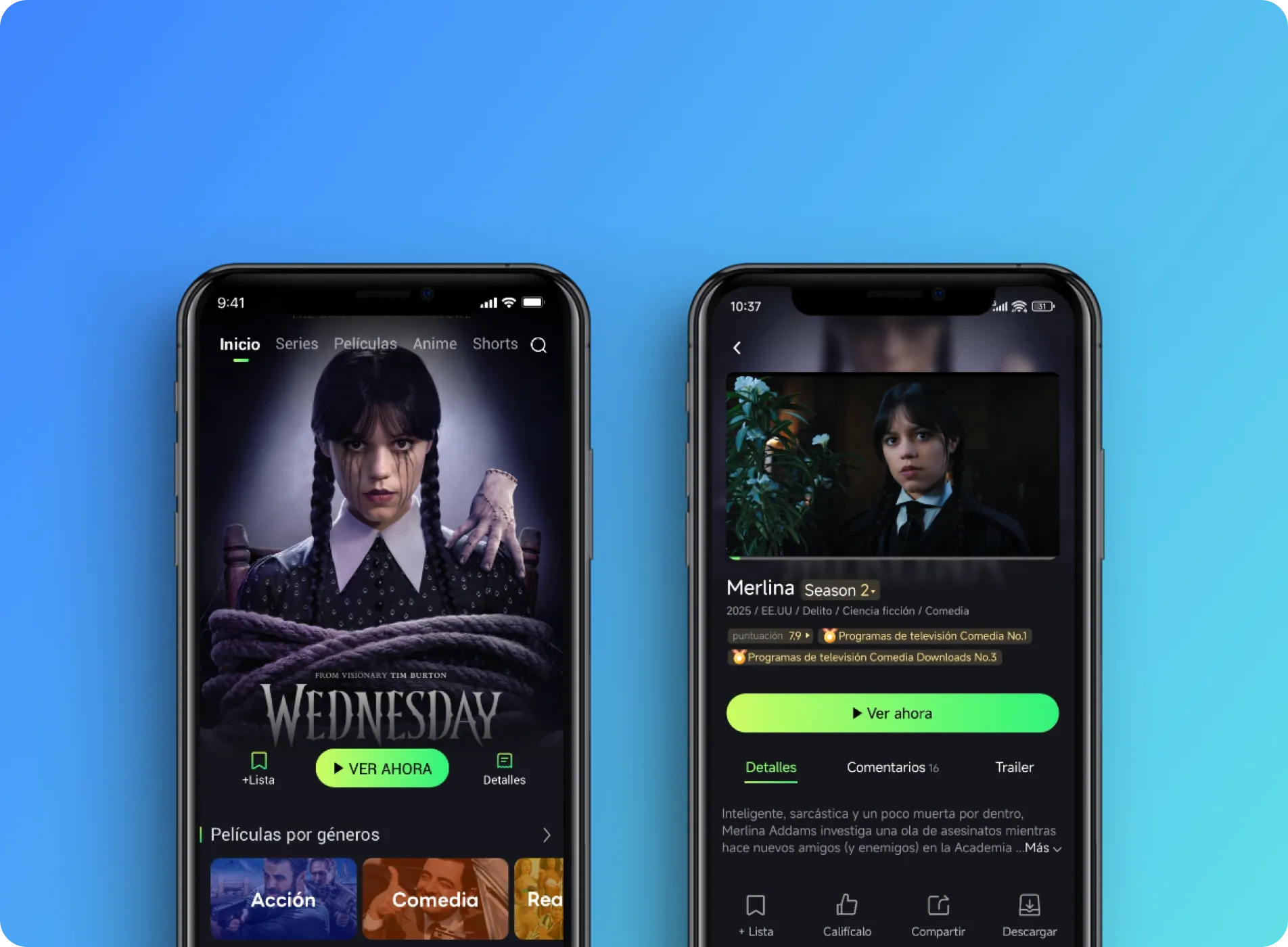 Películas en HD y series web en HD