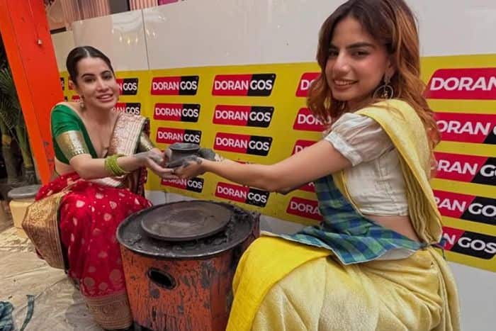 'अतरंगी' उर्फी का 'साड़ी' अवतार