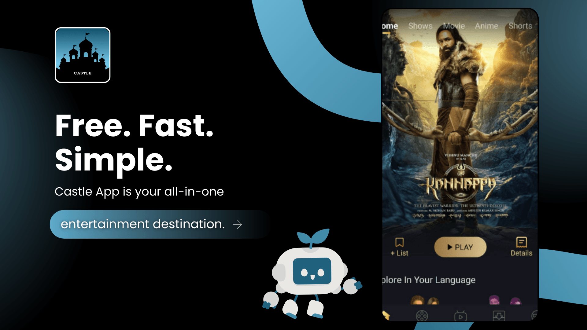 Castle App Free Movies TV Shows & Live TV for Android