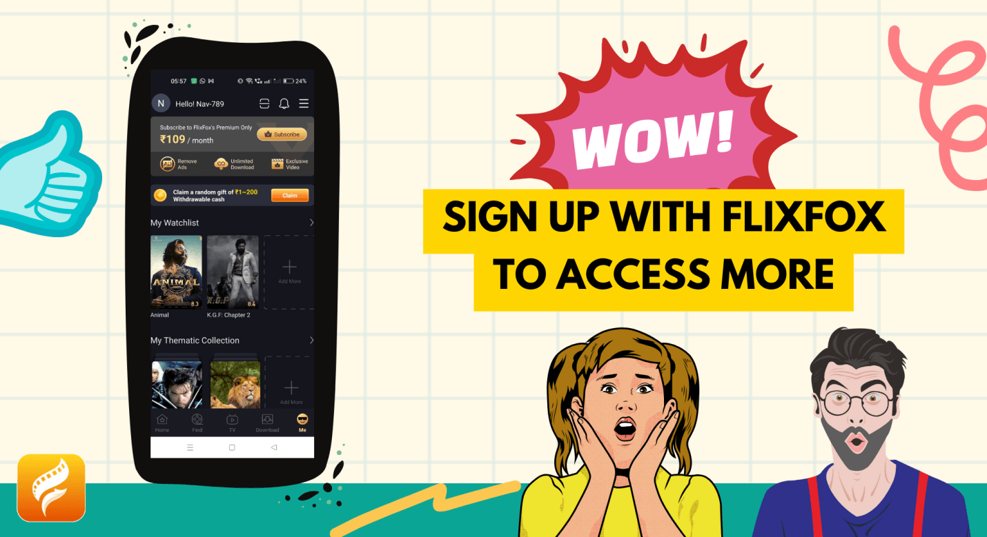 FlixFox APK sign up benefits
