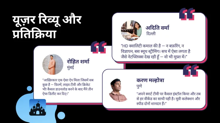 Castle app - उपयोगकर्ता प्रशंसापत्र और सामुदायिक प्रतिक्रिया